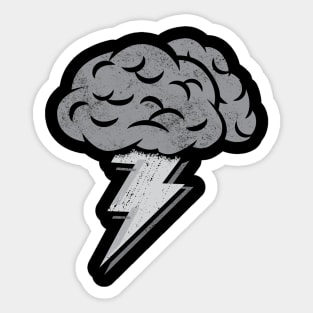 Brainstorm_BW Sticker